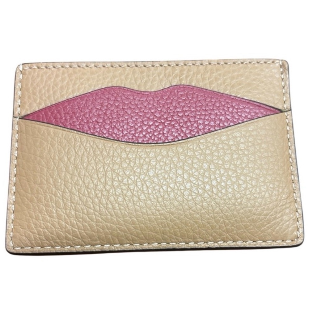 Coach Tan and Pink Key & Card Holder - Picture 3 of 3